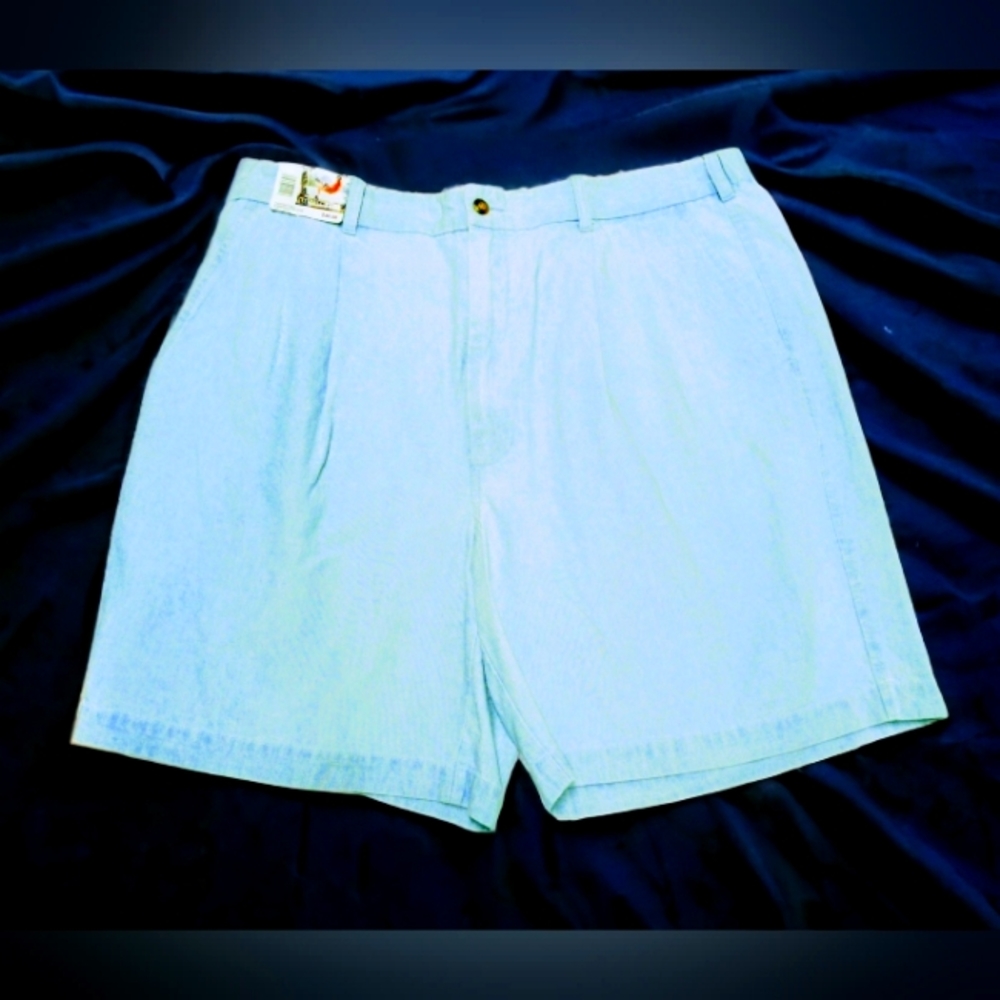 Outer Rim Men's Blue Chambray Summer Shorts Size 40